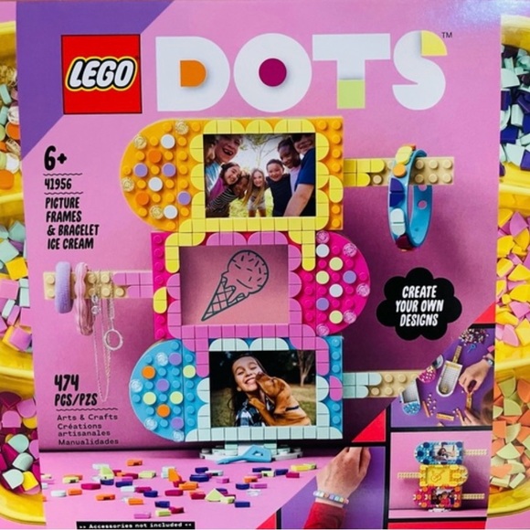 LEGO DOTS Ice Cream Picture Frames & Bracelet 41956 Building Kit - Picture 3 of 10